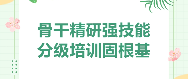 骨干精研強技能 分級培訓(xùn)固根基